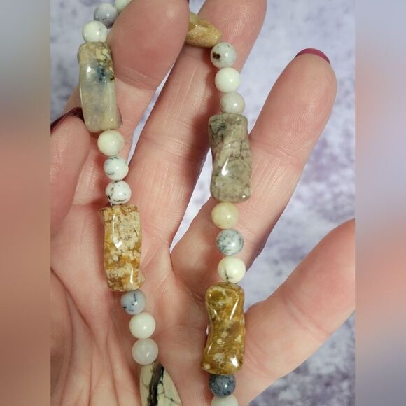 Dendritic Agate Necklace - Picture 2 of 14